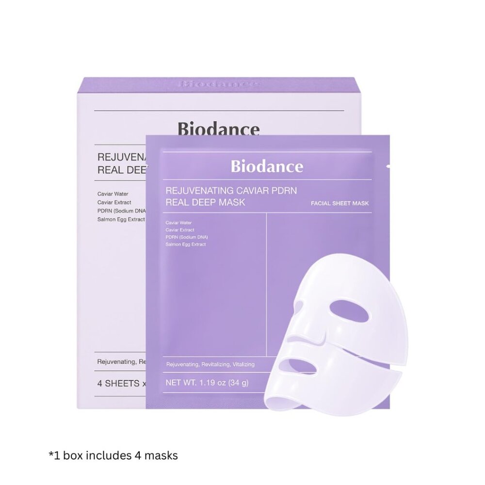 Biodance Rejuvenating Caviar PDRN Real Deep Mask (4 pack)